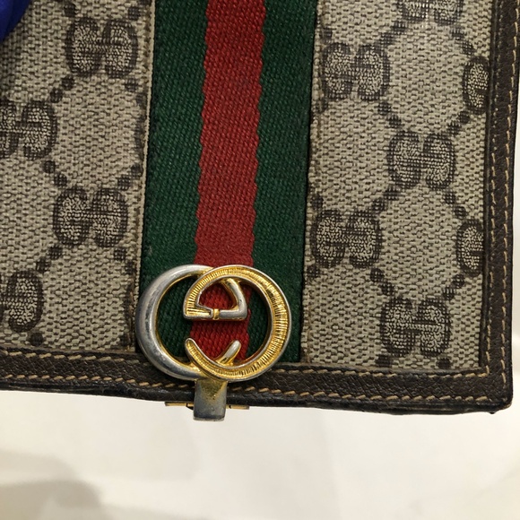 Gucci Brown GG Supreme Bifold Wallet Sku#84143 (gently used, corners tearing) - Picture 9 of 15